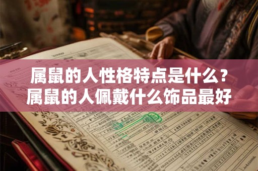 属鼠的人性格特点是什么？属鼠的人佩戴什么饰品最好？