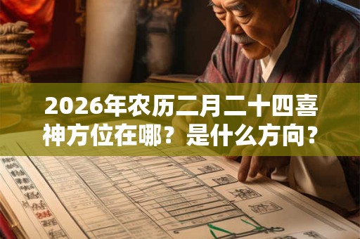 2026年农历二月二十四喜神方位在哪？是什么方向？