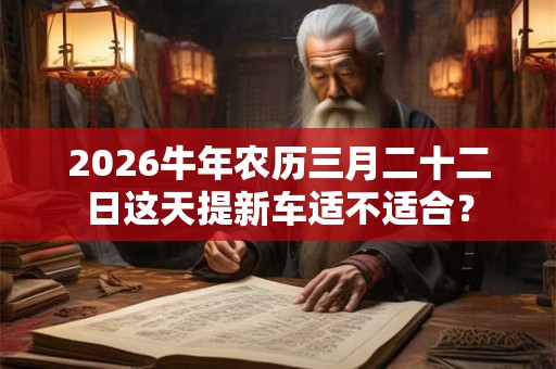 2026牛年农历三月二十二日这天提新车适不适合？
