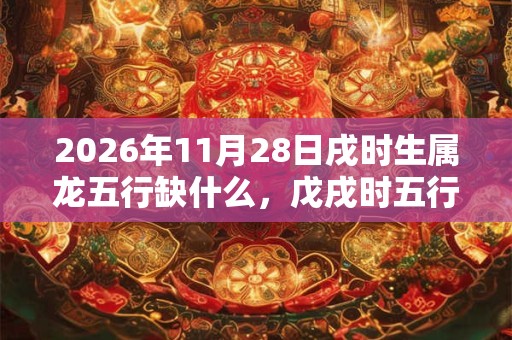 2026年11月28日戌时生属龙五行缺什么，戊戌时五行缺什么