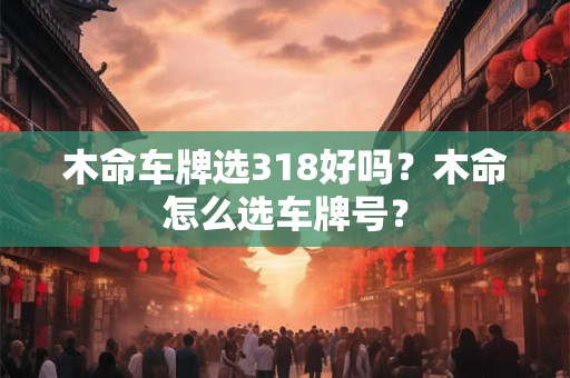 木命车牌选318好吗？木命怎么选车牌号？