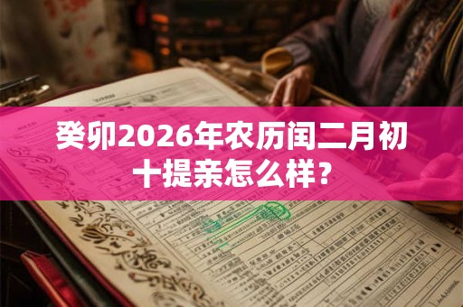 癸卯2026年农历闰二月初十提亲怎么样？