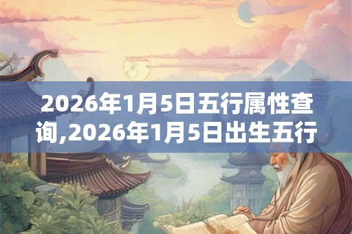2026年1月5日五行属性查询,2026年1月5日出生五行属什么