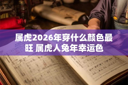 属虎2026年穿什么颜色最旺 属虎人兔年幸运色