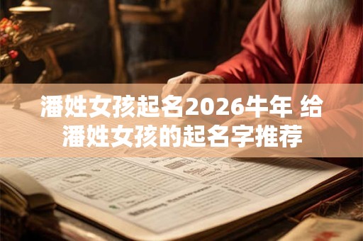 潘姓女孩起名2026牛年 给潘姓女孩的起名字推荐