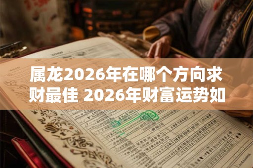 属龙2026年在哪个方向求财最佳 2026年财富运势如何