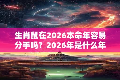 生肖鼠在2026本命年容易分手吗？2026年是什么年？