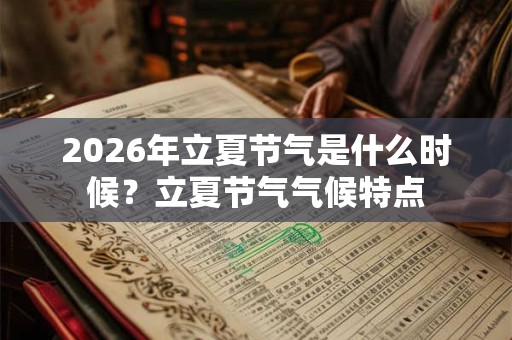 2026年立夏节气是什么时候？立夏节气气候特点