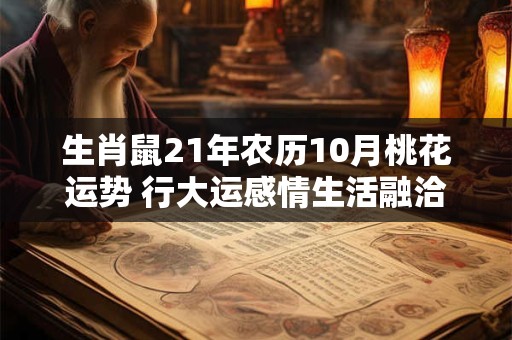 生肖鼠21年农历10月桃花运势 行大运感情生活融洽