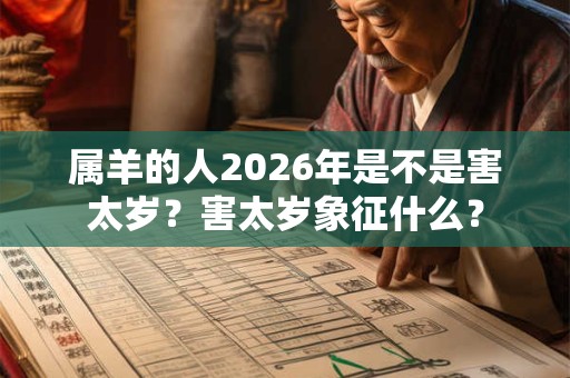 属羊的人2026年是不是害太岁？害太岁象征什么？