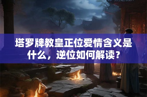 塔罗牌教皇正位爱情含义是什么，逆位如何解读？