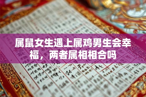 属鼠女生遇上属鸡男生会幸福，两者属相相合吗