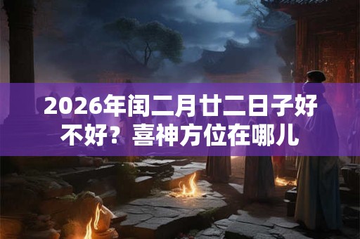 2026年闰二月廿二日子好不好？喜神方位在哪儿