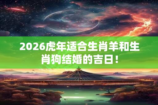 2026虎年适合生肖羊和生肖狗结婚的吉日！
