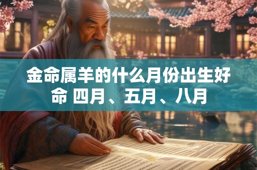 金命属羊的什么月份出生好命 四月、五月、八月