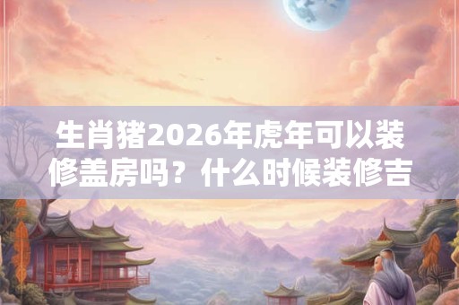 生肖猪2026年虎年可以装修盖房吗？什么时候装修吉利？