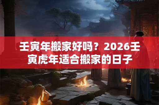 壬寅年搬家好吗？2026壬寅虎年适合搬家的日子