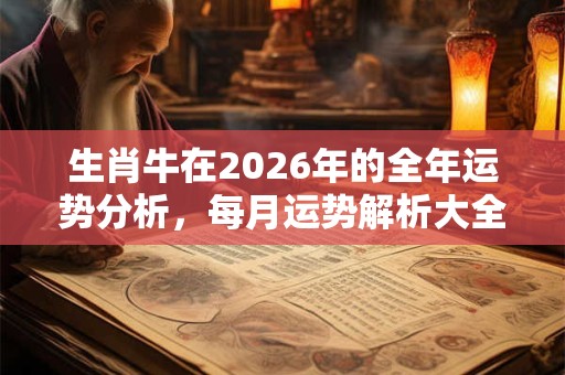 生肖牛在2026年的全年运势分析，每月运势解析大全
