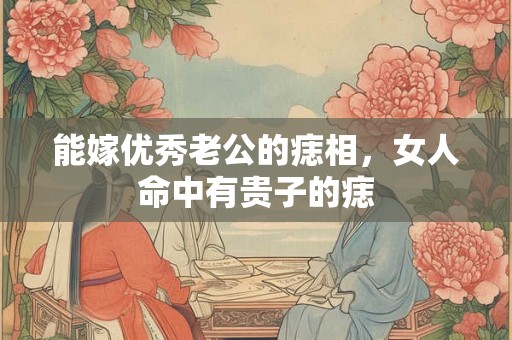 能嫁优秀老公的痣相，女人命中有贵子的痣