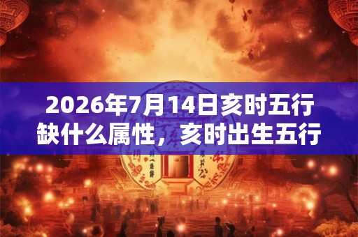 2026年7月14日亥时五行缺什么属性，亥时出生五行缺什么