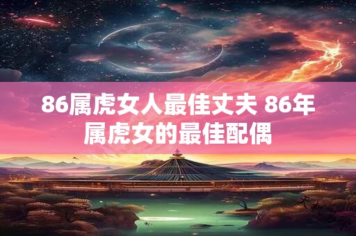 86属虎女人最佳丈夫 86年属虎女的最佳配偶