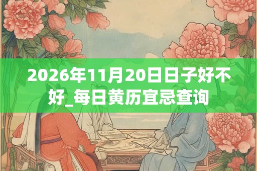 2026年11月20日日子好不好_每日黄历宜忌查询
