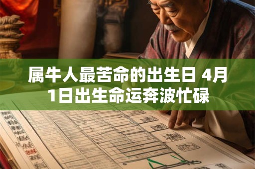 属牛人最苦命的出生日 4月1日出生命运奔波忙碌 属牛人最苦命的出生日 4月1日出生命运奔波忙碌