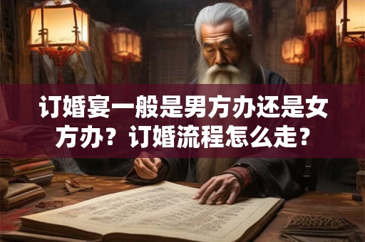 订婚宴一般是男方办还是女方办？订婚流程怎么走？