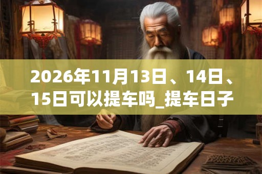 2026年11月13日、14日、15日可以提车吗_提车日子好吗