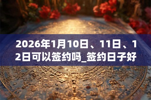 2026年1月10日、11日、12日可以签约吗_签约日子好吗