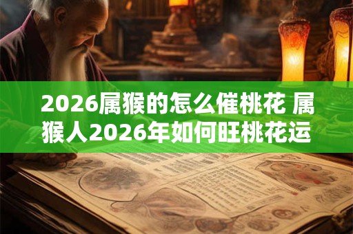 2026属猴的怎么催桃花 属猴人2026年如何旺桃花运