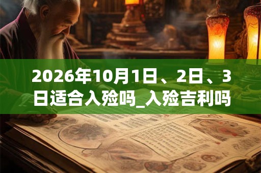 2026年10月1日、2日、3日适合入殓吗_入殓吉利吗