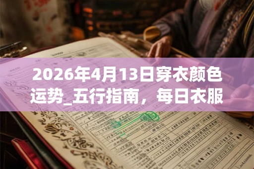 2026年4月13日穿衣颜色运势_五行指南，每日衣服颜色幸运色
