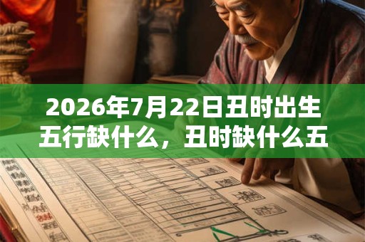 2026年7月22日丑时出生五行缺什么，丑时缺什么五行