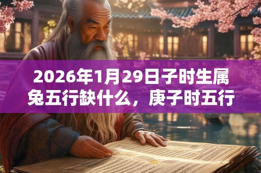 2026年1月29日子时生属兔五行缺什么，庚子时五行缺什么