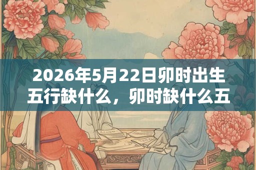 2026年5月22日卯时出生五行缺什么，卯时缺什么五行