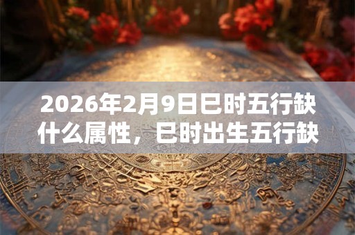 2026年2月9日巳时五行缺什么属性，巳时出生五行缺什么
