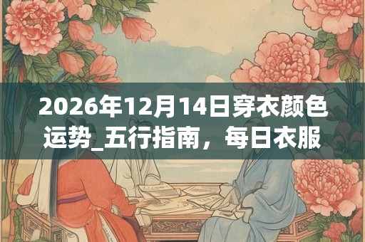 2026年12月14日穿衣颜色运势_五行指南，每日衣服颜色幸运色