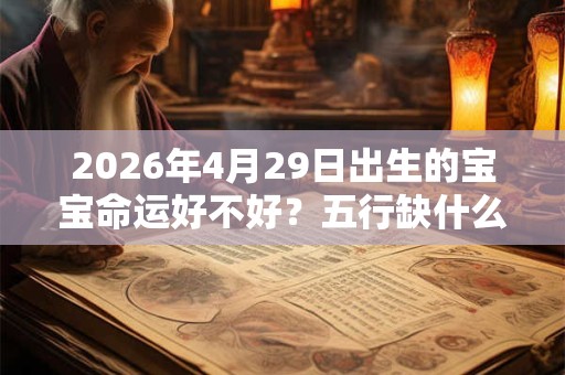 2026年4月29日出生的宝宝命运好不好？五行缺什么？
