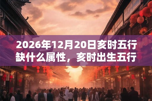 2026年12月20日亥时五行缺什么属性，亥时出生五行缺什么