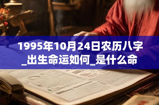 1995年10月24日农历八字_出生命运如何_是什么命
