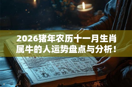2026猪年农历十一月生肖属牛的人运势盘点与分析！