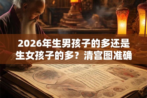 2026年生男孩子的多还是生女孩子的多？清宫图准确吗？