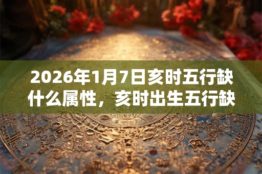 2026年1月7日亥时五行缺什么属性，亥时出生五行缺什么