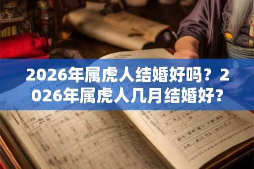 2026年属虎人结婚好吗？2026年属虎人几月结婚好？