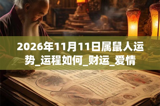 2026年11月11日属鼠人运势_运程如何_财运_爱情 2026年11月11日属鼠人运势_运程如何_财运_爱情