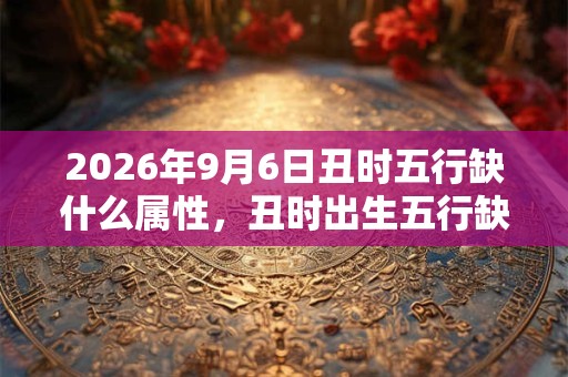 2026年9月6日丑时五行缺什么属性，丑时出生五行缺什么