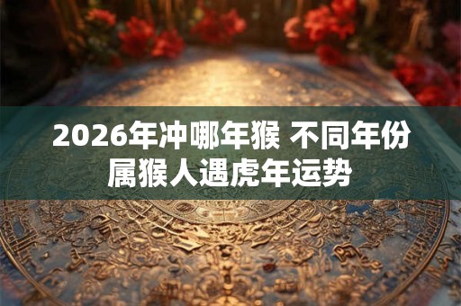 2026年冲哪年猴 不同年份属猴人遇虎年运势