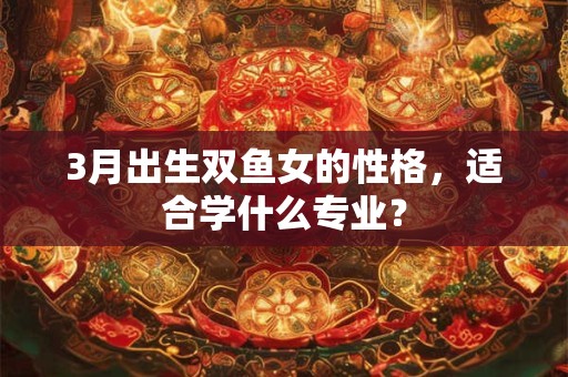 3月出生双鱼女的性格，适合学什么专业？