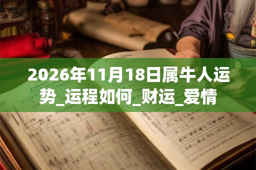 2026年11月18日属牛人运势_运程如何_财运_爱情